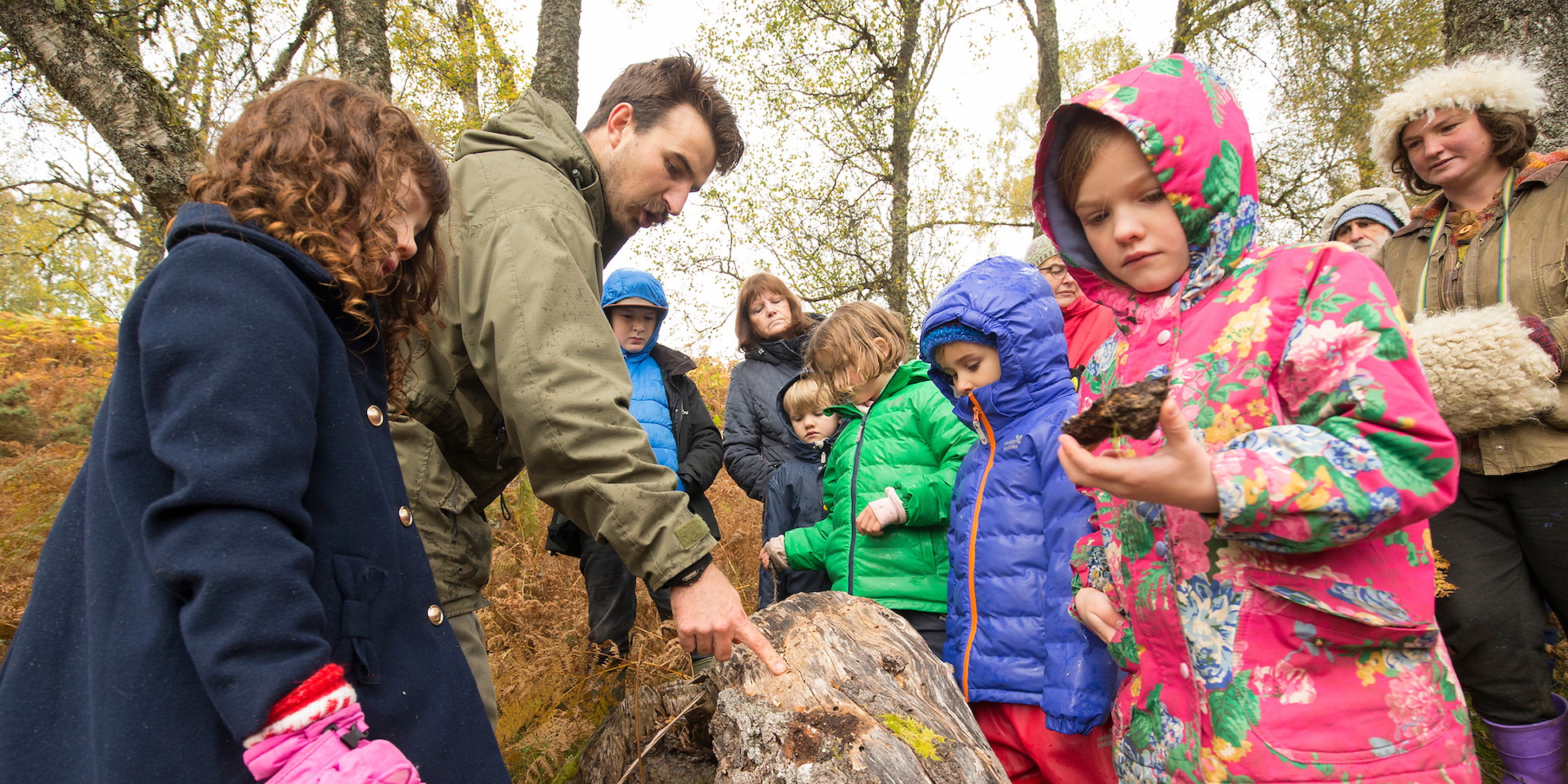 A gathering of the local community for a ‘beaver day’, organised by Northwoods partner, The Abriachan Forest Trust. Hosted by South Clunes Farm, near Inverness.